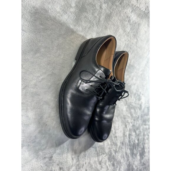 Clarks  mens shoes 10M black Unstructured By Clarks casual leather lace - Picture 10 of 16